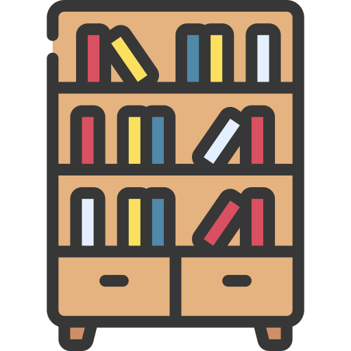 Bibliotheque 2 portes